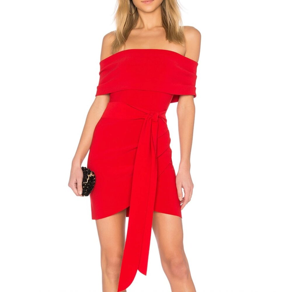 Bec & Bridge marvellous mini red dress